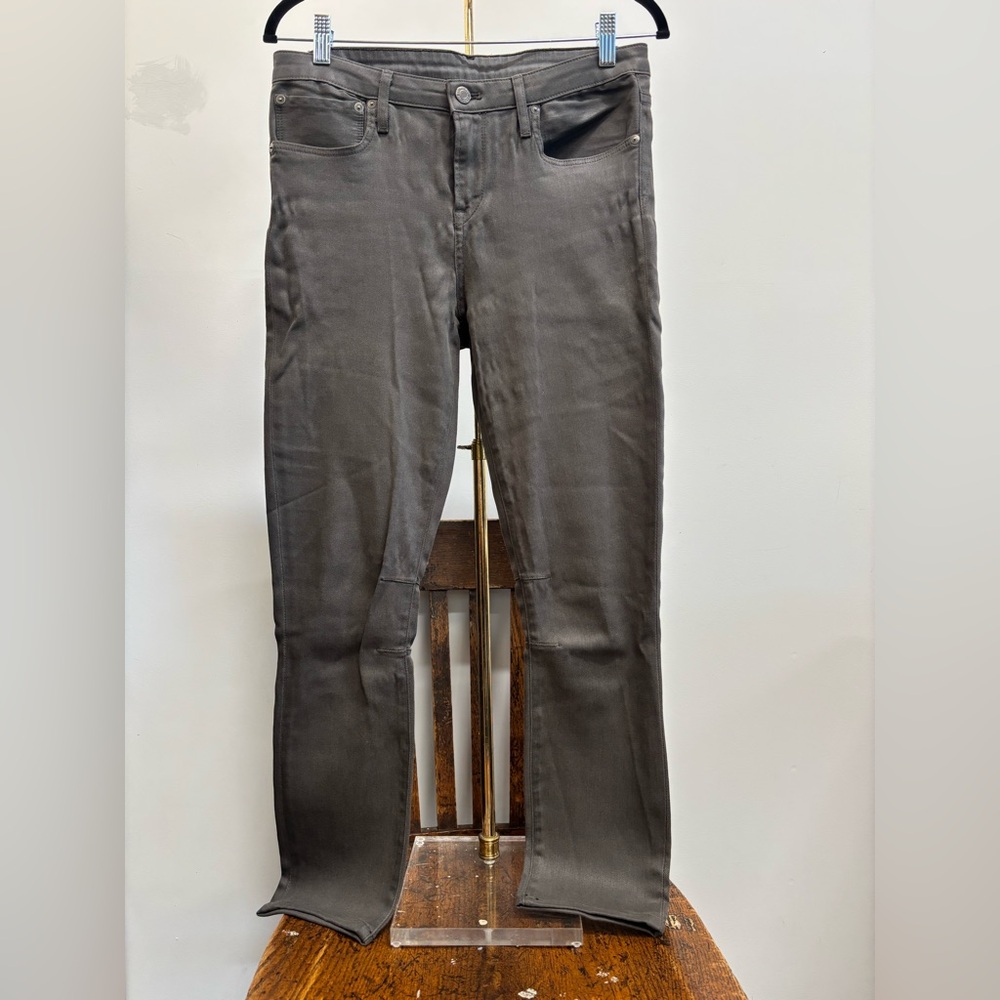 Helmet Lang super Chic Gray waxed Jeans